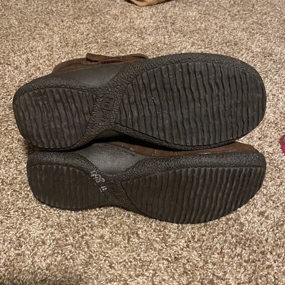 Propet brown leather Sherpa-lined shock-absorbing all-weather boots (7.5) EUC! - Picture 2 of 14